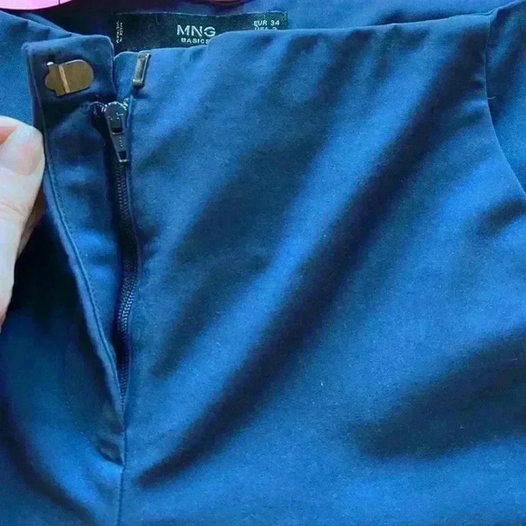 Mango Basics Navy Blue Suit Pants | 2 | Tailored Trouser Pants - Picture 8 of 10